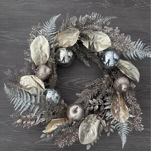 Macy's Silver and Gold Festive Wreath